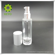 Meilleure vente vide clair spray verre cosmétique pot bouteille